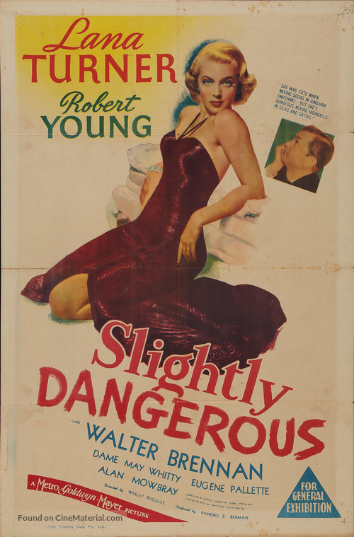 Slightly Dangerous - Australian Movie Poster