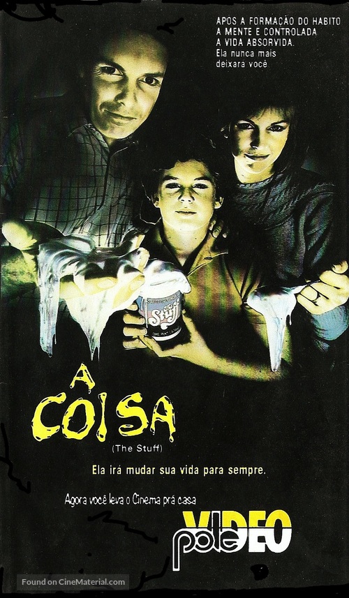 The Stuff - Brazilian VHS movie cover