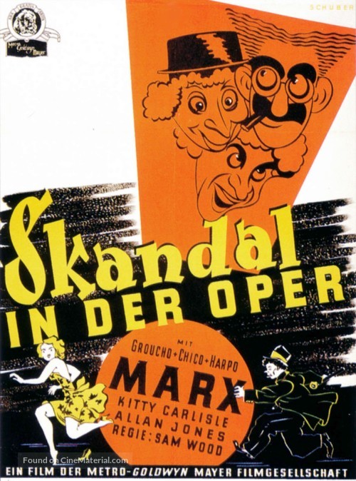 A Night at the Opera - German Movie Poster