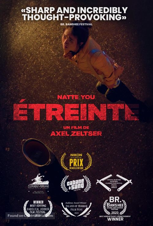 &Eacute;treinte - French Movie Poster