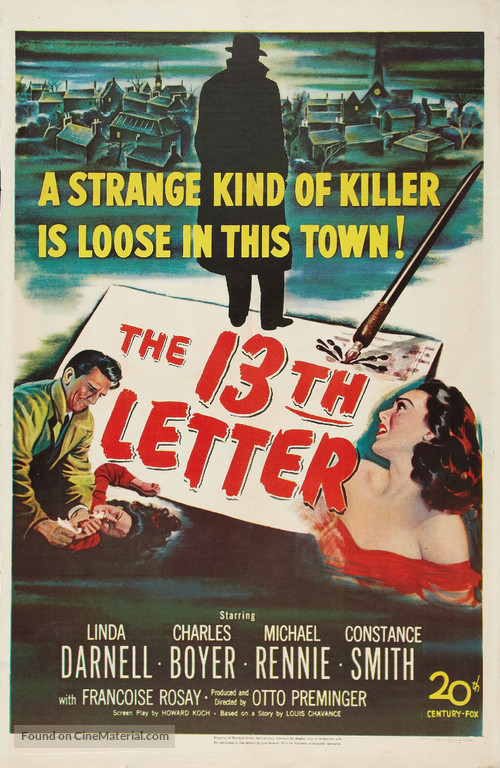 The 13th Letter - Movie Poster