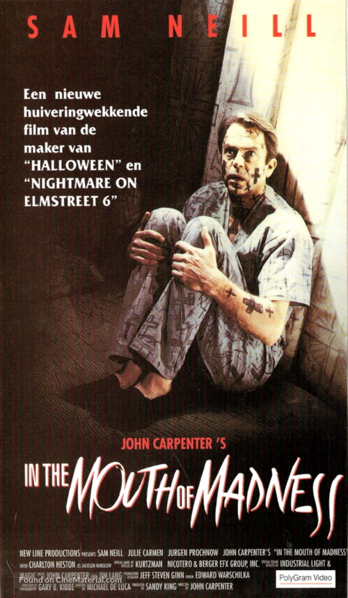 In the Mouth of Madness - Dutch VHS movie cover
