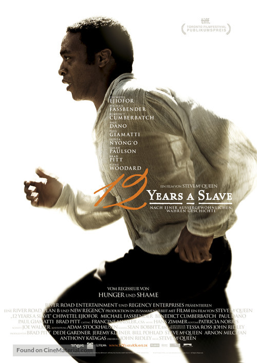 12 Years a Slave - German Movie Poster
