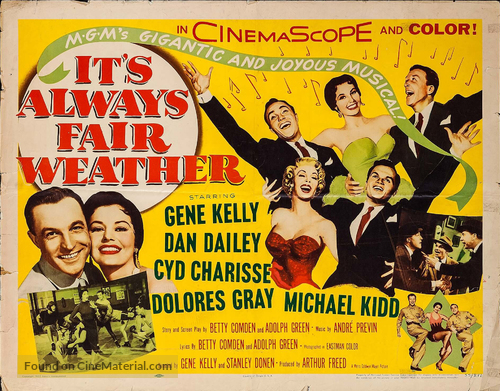 It S Always Fair Weather 1955 Movie Poster
