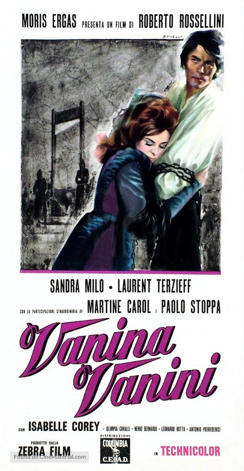 Vanina Vanini - Italian Movie Poster
