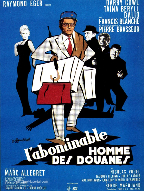 L&#039;abominable homme des douanes - French Movie Poster