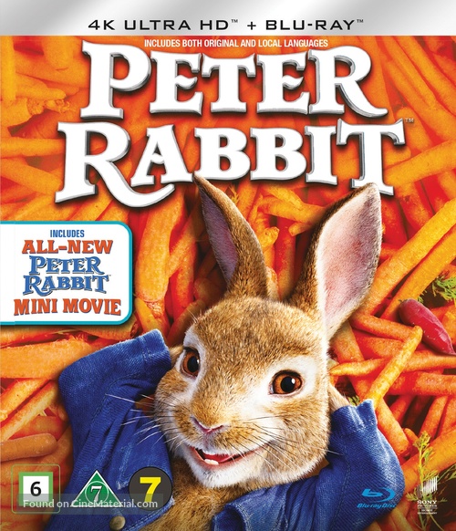 Peter Rabbit - Danish Blu-Ray movie cover