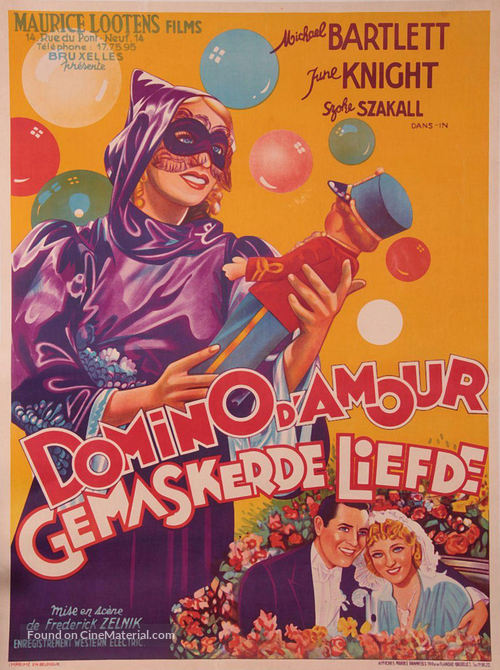 The Lilac Domino - Belgian Movie Poster