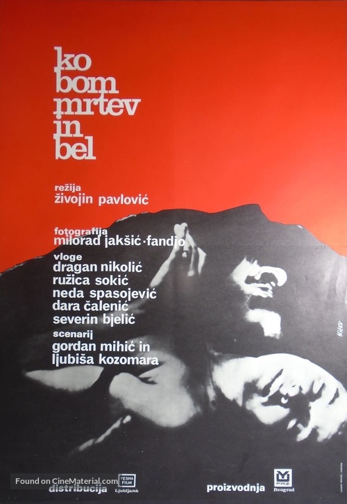 Kad budem mrtav i beo - Yugoslav Movie Poster