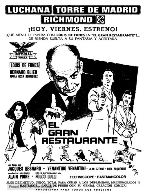 Grand restaurant, Le - Spanish poster