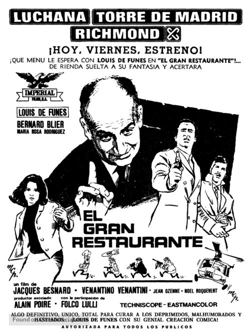 Grand restaurant, Le - Spanish poster