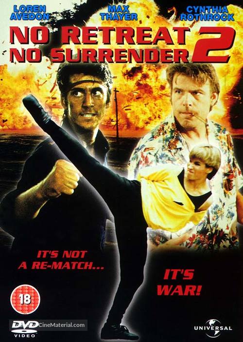 No Retreat No Surrender 2 - British DVD movie cover