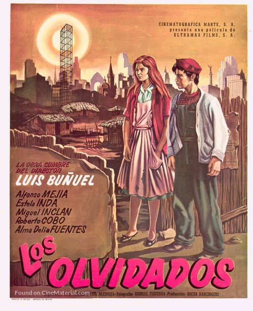 Los olvidados - Mexican Movie Poster