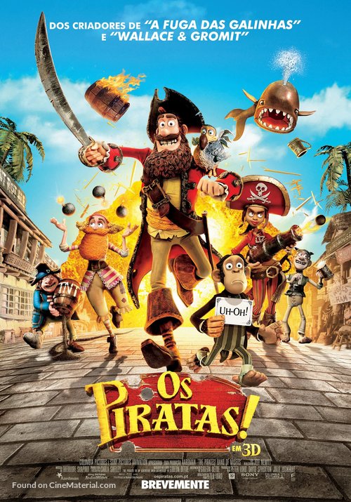 The Pirates! Band of Misfits - Portuguese Movie Poster