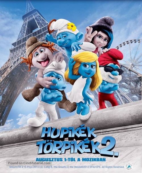 The Smurfs 2 - Hungarian Movie Poster