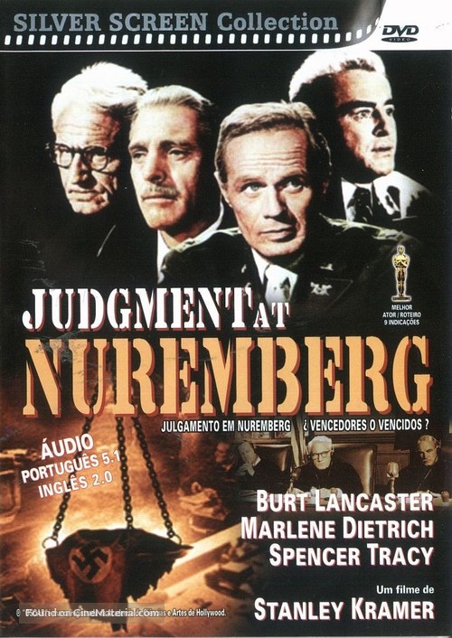 Judgment at Nuremberg - Brazilian DVD movie cover