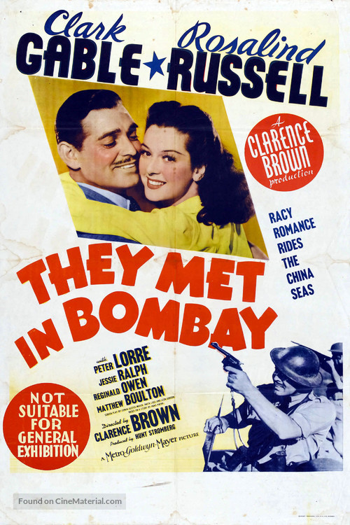 They Met in Bombay - Australian Movie Poster
