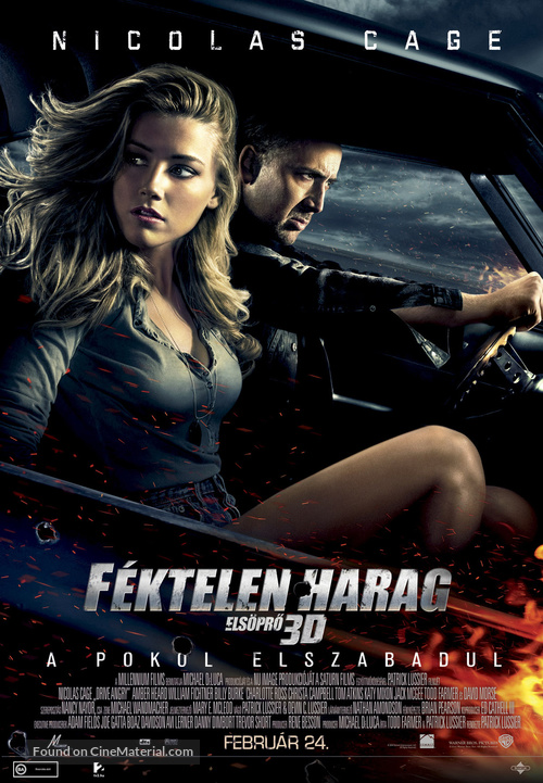 Drive Angry - Hungarian Movie Poster