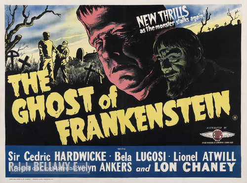 The Ghost of Frankenstein - British Theatrical movie poster