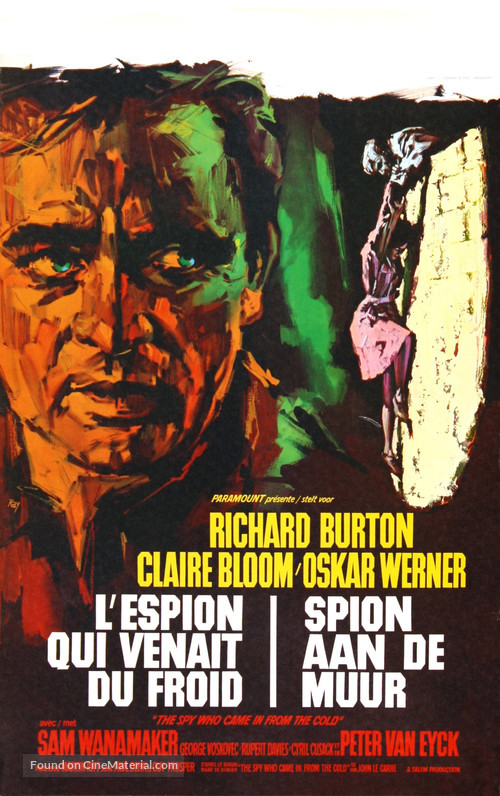 The Spy Who Came in from the Cold - Belgian Movie Poster