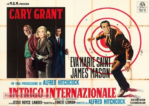 North by Northwest - Italian Movie Poster