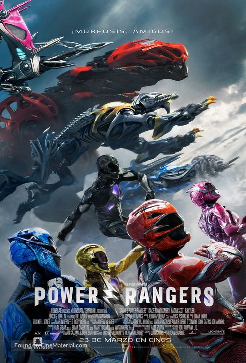Power Rangers - Peruvian Movie Poster
