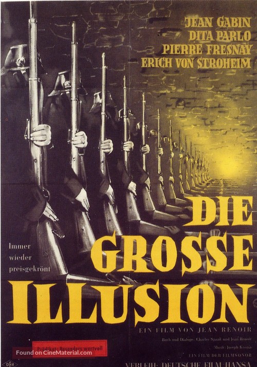 La grande illusion - German Movie Poster