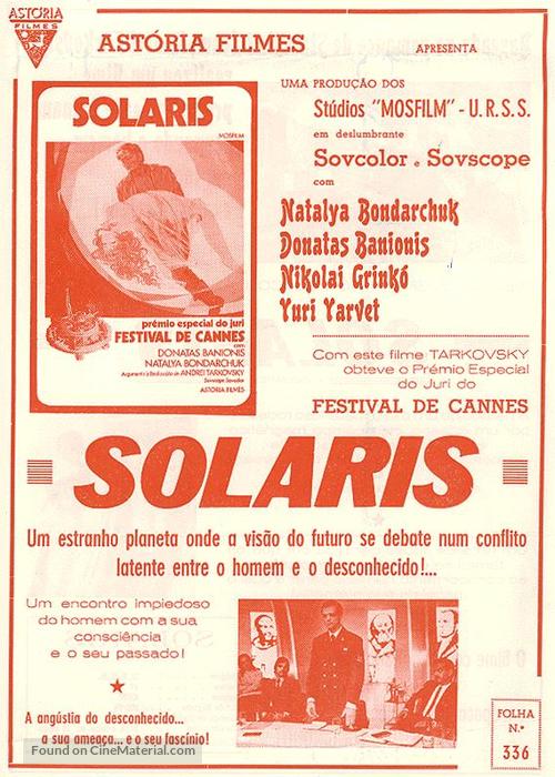 Solyaris - Portuguese poster