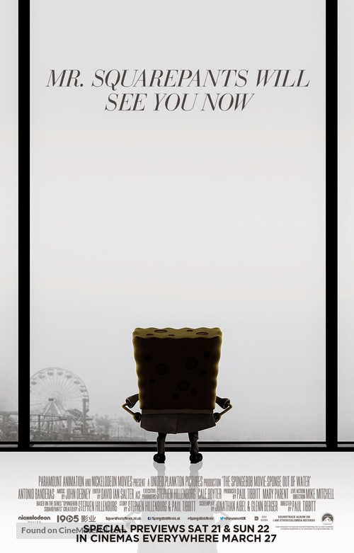 The SpongeBob Movie: Sponge Out of Water - British Movie Poster