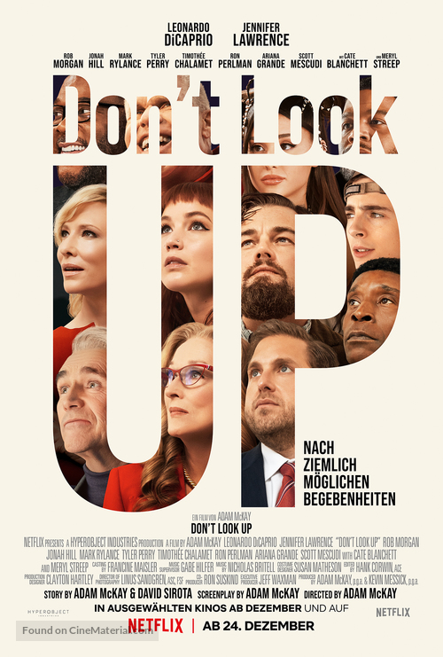 Don&#039;t Look Up - German Movie Poster