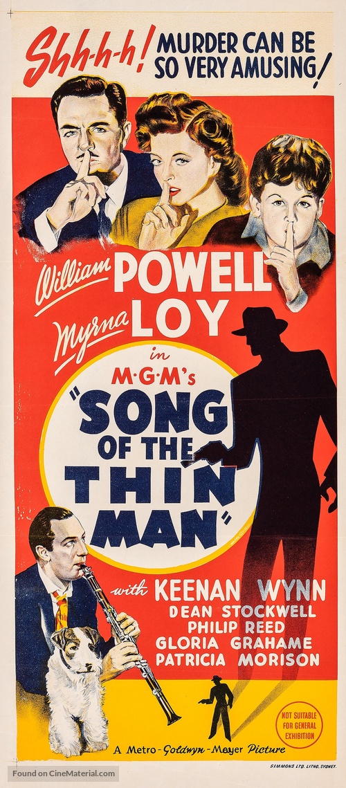 Song of the Thin Man - Australian Movie Poster