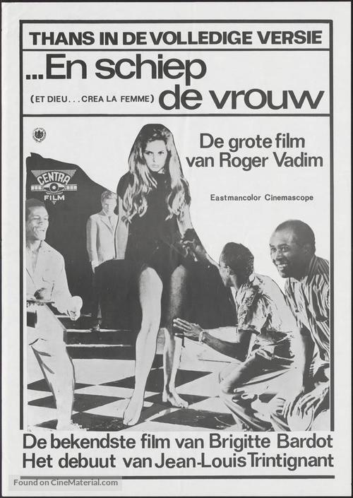 Et Dieu... cr&eacute;a la femme - Dutch Movie Poster