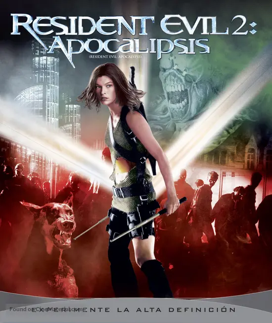 Resident Evil: Apocalypse - Argentinian Blu-Ray movie cover