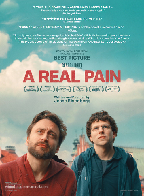 A Real Pain - For your consideration movie poster