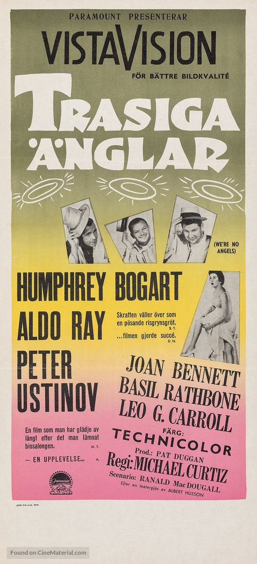 We&#039;re No Angels - Swedish Movie Poster
