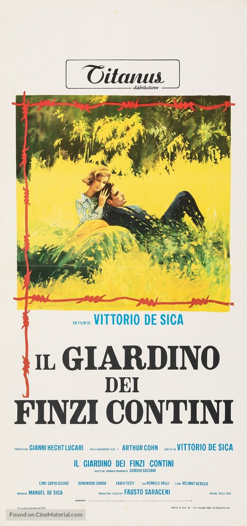 Il Giardino dei Finzi-Contini - Italian Movie Poster