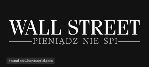 Wall Street: Money Never Sleeps - Polish Logo