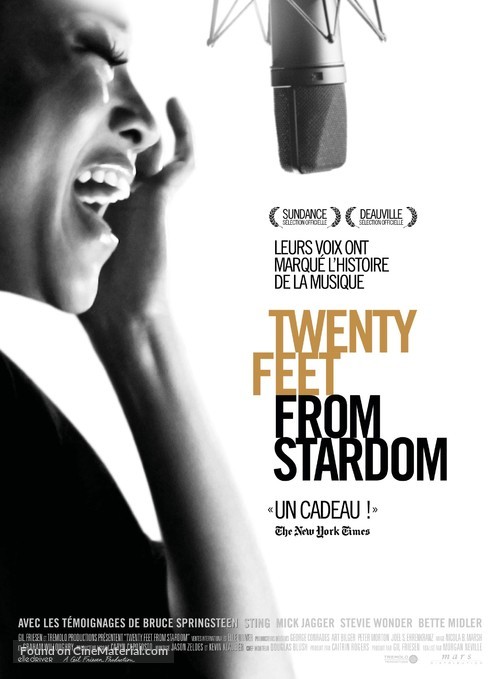Twenty Feet from Stardom - French Movie Poster