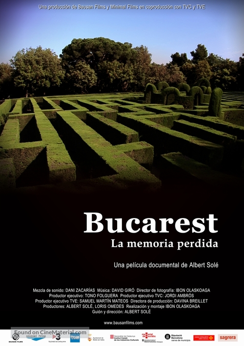 Bucarest, la mem&ograve;ria perduda - Spanish Movie Poster