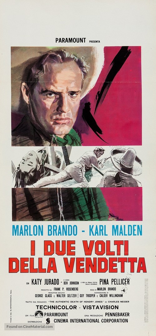 One-Eyed Jacks - Italian Movie Poster