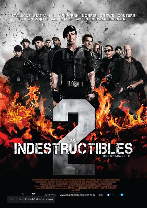 The Expendables 2 - Mexican Movie Poster
