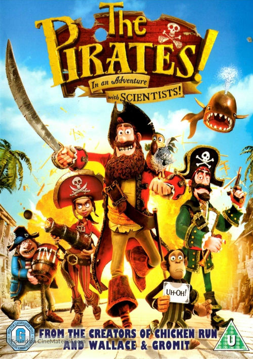 The Pirates! Band of Misfits - British DVD movie cover