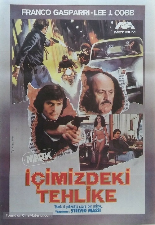 Mark il poliziotto spara per primo - Turkish Movie Poster