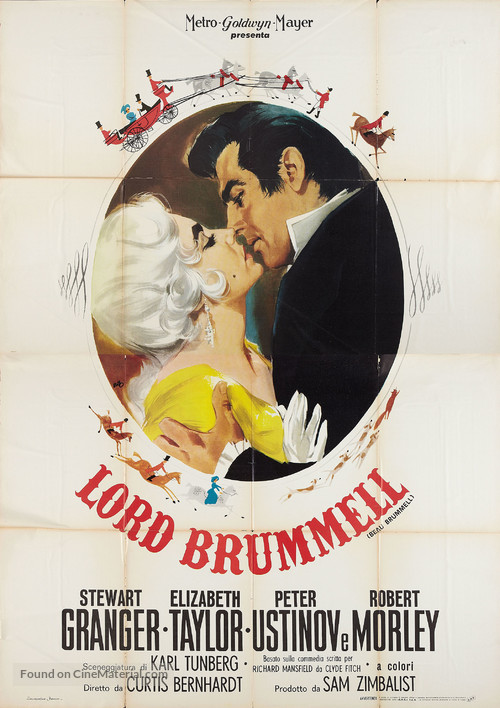 Beau Brummell - Italian Re-release movie poster