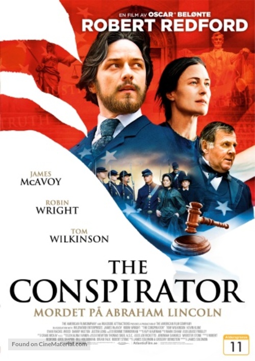 The Conspirator - Norwegian DVD movie cover