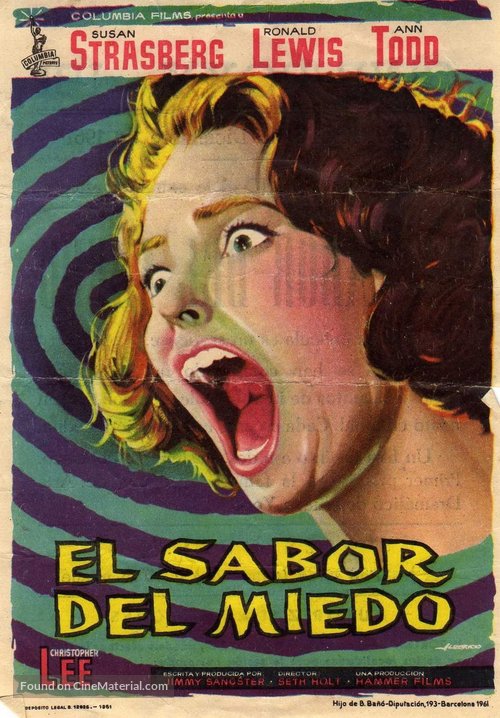 Taste of Fear - Spanish Movie Poster