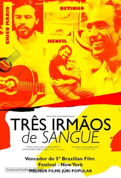 Tr&ecirc;s Irm&atilde;os de Sangue - Brazilian Movie Poster