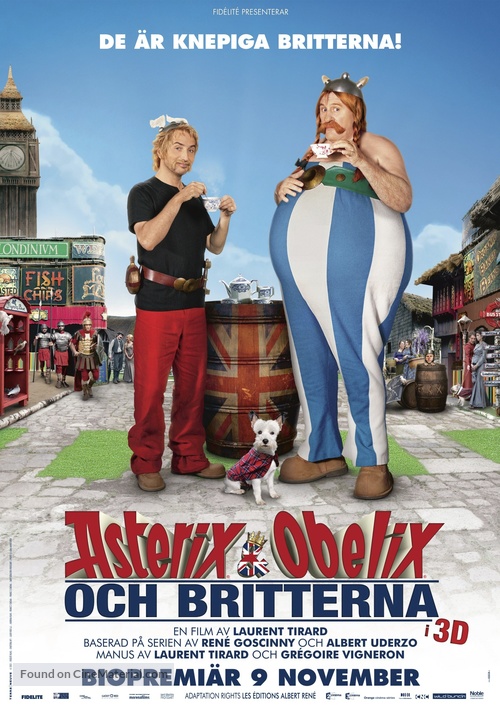 Ast&eacute;rix et Ob&eacute;lix: Au Service de Sa Majest&eacute; - Swedish Movie Poster