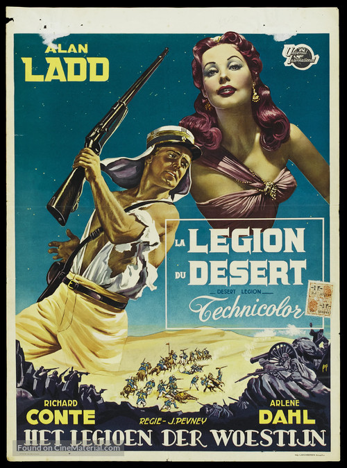 Desert Legion - Belgian Movie Poster