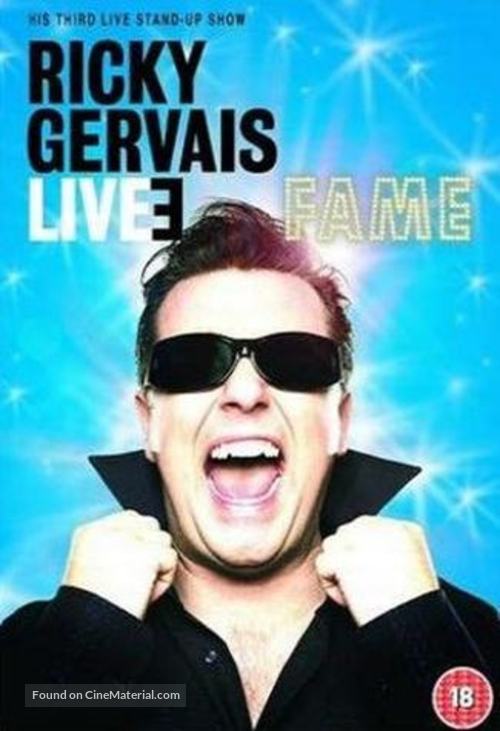 Ricky Gervais Live 3: Fame - British DVD movie cover